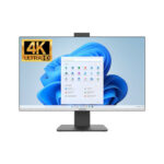 PC ALL IN ONE YASHI Quantum 4K 27'' i7-12700 16GB 512GB SSD Nvidia GT1630 4GB PIVOT W11Pro Black con Tastiera e Mouse
