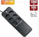 UPS ATLANTIS A03-PS1000 OnePower 1000VA(500W)Tecn Stepwave Off Line V.Out 200-243Vac 6P Schuko di cui 3 in backup e 3 in pro