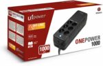 UPS ATLANTIS A03-PS1000 OnePower 1000VA(500W)Tecn Stepwave Off Line V.Out 200-243Vac 6P Schuko di cui 3 in backup e 3 in pro - immagine 6